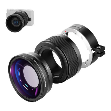 Neewer Obiettivo Grandangolare 0.75x per Sony ZV1 Nero