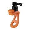 Telesin supporto multifunzione in silicone per action camera (Arancione)