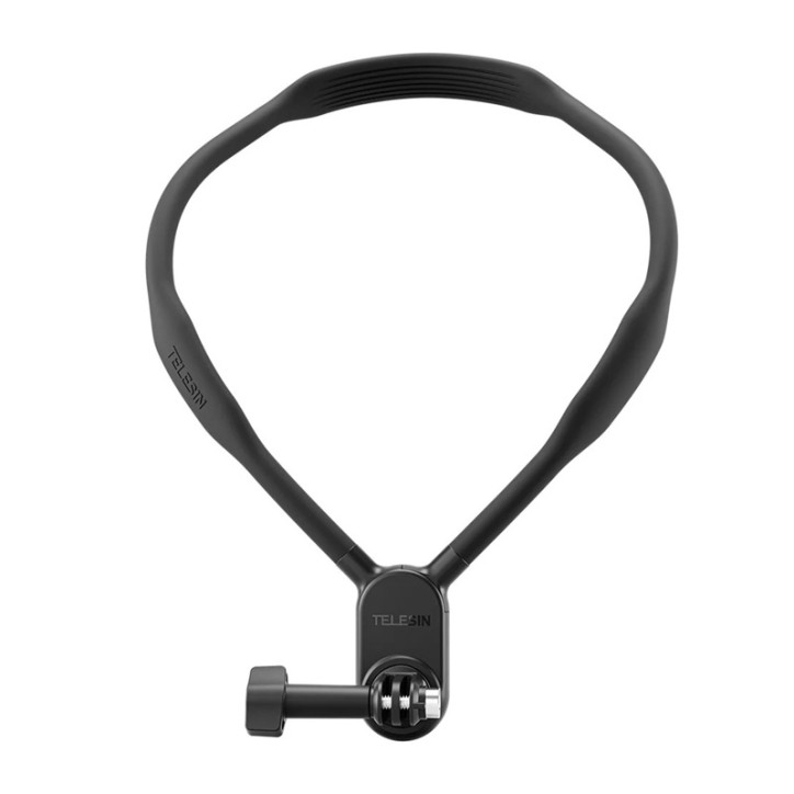 Telesin Supporto da Collo per Action Cam e Smartphone Nero