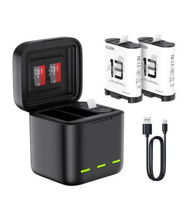 Telesin Caricabatterie Triplo per GoPro Hero 13 Black