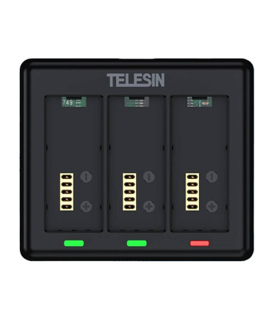 Caricatore per 3 batterie GoPro HERO 13 Telesin (S0-BCG-12-TGP)