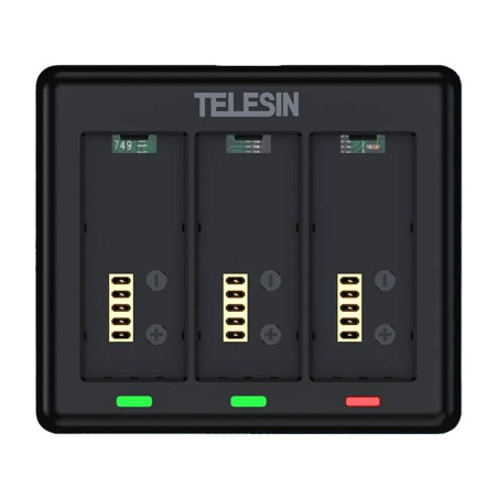 Caricatore per 3 batterie GoPro HERO 13 Telesin (S0-BCG-12-TGP)