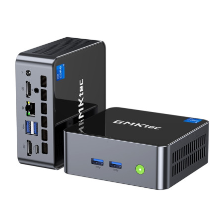 GMKtec M3 Mini PC Intel i5-12450H 16GB RAM 512GB SSD Nero