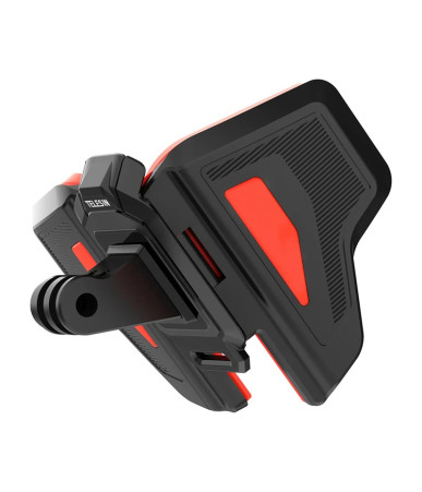 TELESIN Supporto per Casco da Moto per Action Cam GP-HBM-MT2-YH Grigio