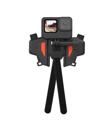 TELESIN Supporto per Casco da Moto per Action Cam GP-HBM-MT2-YH Grigio