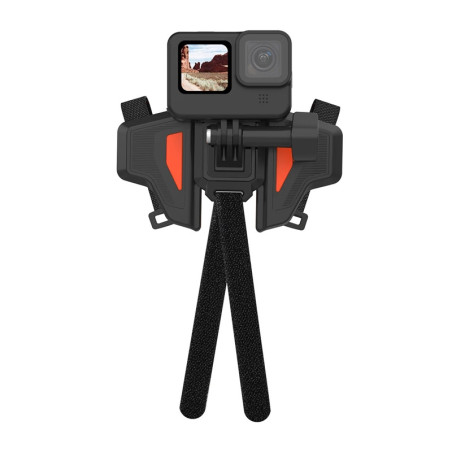 TELESIN Supporto per Casco da Moto per Action Cam GP-HBM-MT2-YH Grigio