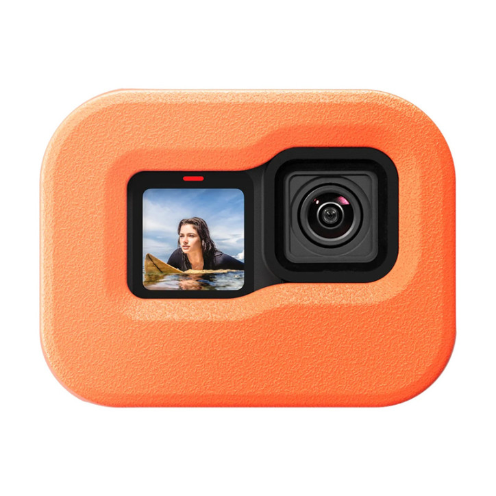 Telesin Custodia Galleggiante per GoPro Hero 13/12/11/10/9 Arancione