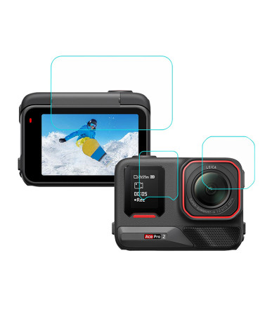 Puluz Pellicola Protettiva 3-in-1 per Insta 360 Ace Pro 2