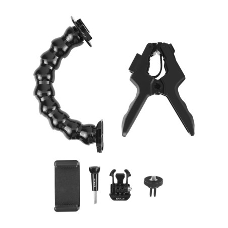 Supporto Flessibile Puluz PU740B con Morsetto per Fotocamere Sportive