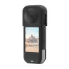 PULUZ Custodia Protettiva in Silicone con Copriobiettivo per Insta360 X5 Nera