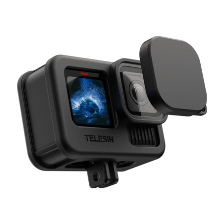 Telesin Custodia in Silicone 2.0 per GoPro Hero 13/12/11 Nero