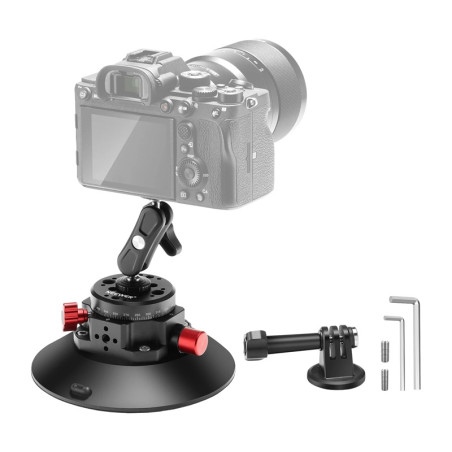 Neewer CA013 Supporto con ventosa 1/4" per action camera
