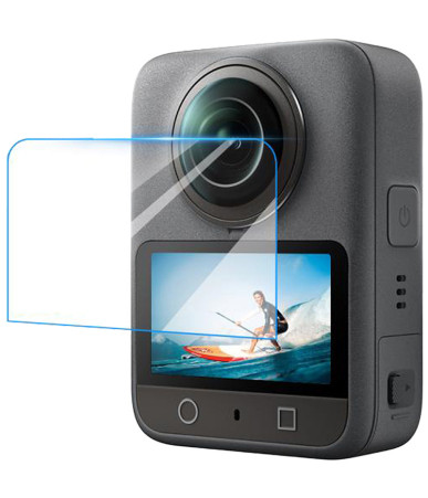Puluz Pellicola Protettiva in Vetro Temperato per DJI Osmo 360 (Trasparente)