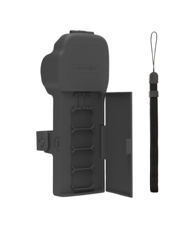 Custodia protettiva Sunnylife con tracolla e laccetto per Osmo Pocket 3 (Grigio)
