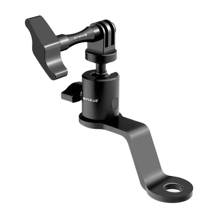 PULUZ Supporto per Fotocamera per Specchietto Retrovisore Moto in Lega di Alluminio (Nero)