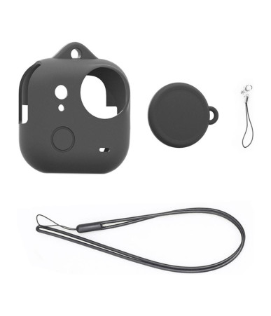 Custodia in Silicone PULUZ con Copriobiettivo per Insta360 GO Ultra