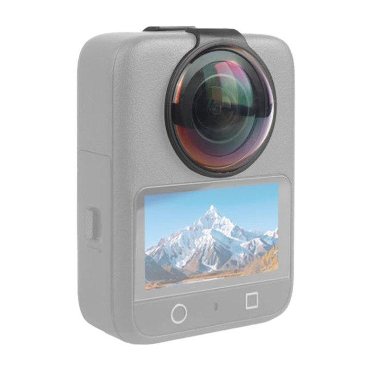 PULUZ Vetro Protettivo per Obiettivo in Vetro Temperato per DJI Osmo 360 (Nero)