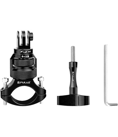 PULUZ Supporto Volante in Alluminio 360° per Action Camera (Nero)