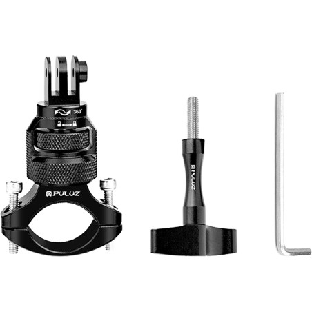 PULUZ Supporto Volante in Alluminio 360° per Action Camera (Nero)