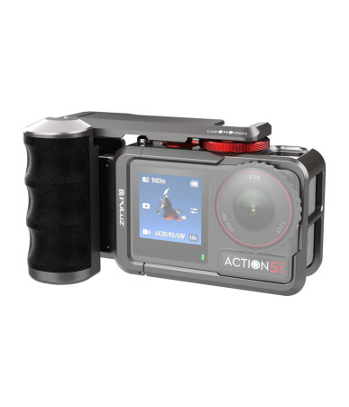Puluz Custodia Protettiva in Metallo con Manico per DJI Osmo Action 5 Pro / Action 4 / Action 3