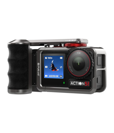 Puluz Custodia Protettiva in Metallo con Manico per DJI Osmo Action 5 Pro / Action 4 / Action 3