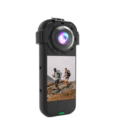Puluz Custodia Protettiva Lente con Vetro Temperato per Insta360 X4 Air
