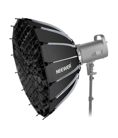 Neewer Softbox Parabolico 65 cm con Griglia a Nido d'Ape