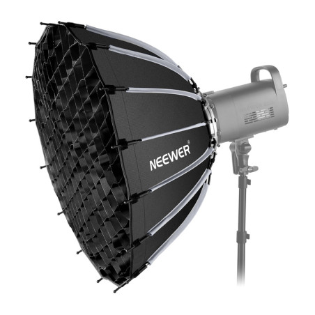 Neewer Softbox Parabolico 65 cm con Griglia a Nido d'Ape