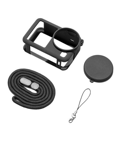 Custodia protettiva in silicone Puluz con cinghia per DJI Osmo Action 6