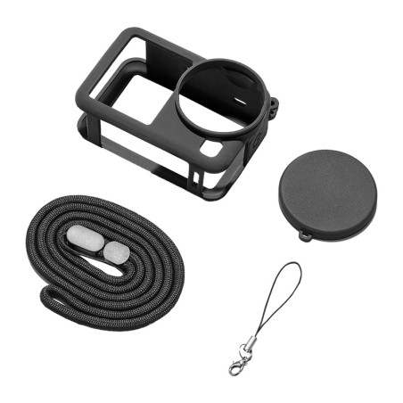 Custodia protettiva in silicone Puluz con cinghia per DJI Osmo Action 6