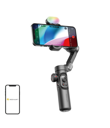AOCHUAN XE Gimbal con Illuminazione RGB (Nero)