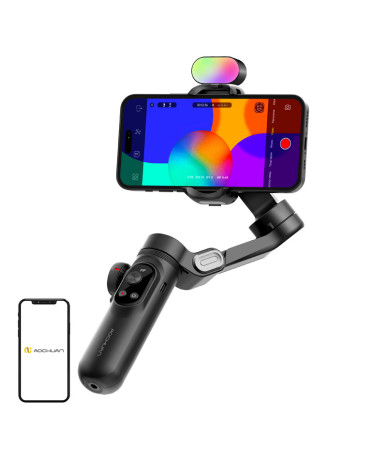AOCHUAN X Pro Gimbal with RGB Lighting (Black)