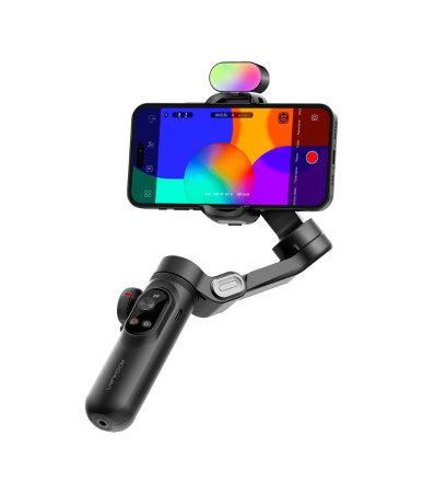AOCHUAN X Pro Gimbal con Illuminazione RGB (Nero)