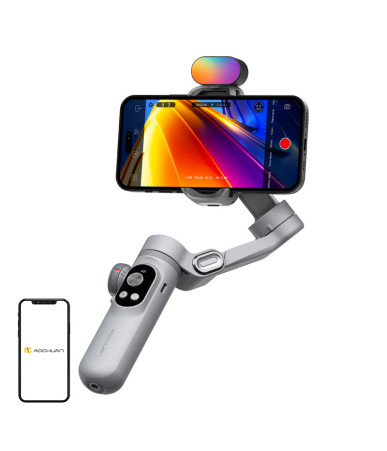 AOCHUAN X Pro Gimbal with RGB Lighting (Gray)