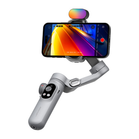 AOCHUAN X Pro Gimbal con Illuminazione RGB (Grigio)