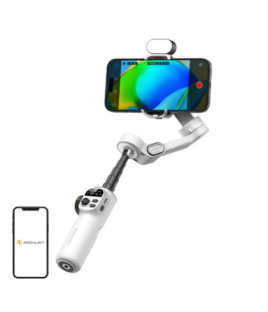 AOCHUAN X2 Gimbal with RGB Lighting (White)