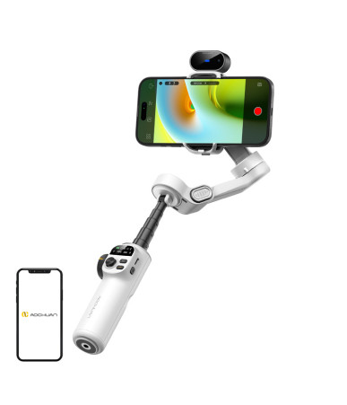 AOCHUAN X2 Gimbal con Sensore AI (Bianco)