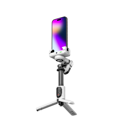 AOCHUAN M1 Pro Gimbal con Illuminazione RGB (Bianco)