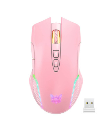 Mouse Gaming Wireless ONIKUMA CW905 Rosa 2.4G