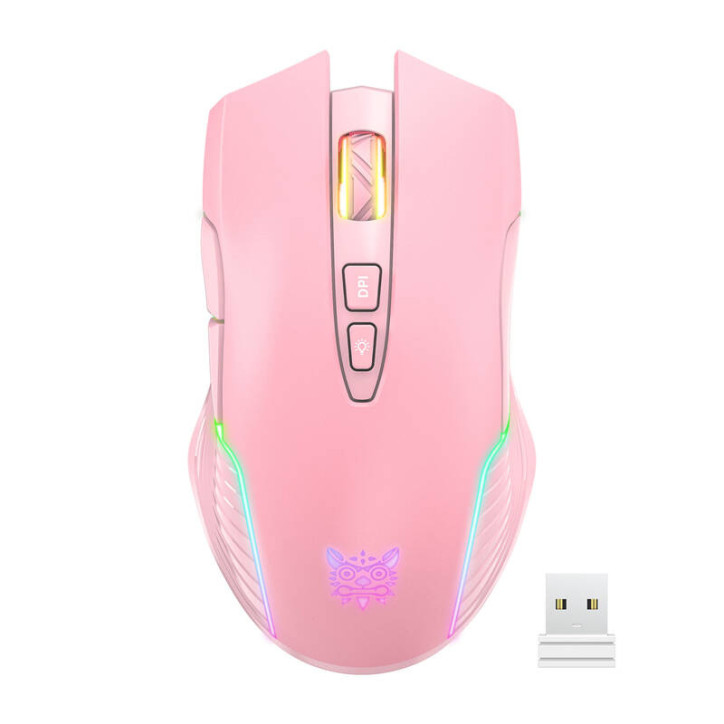 ONIKUMA CW905 2.4G Wireless Gaming Mouse Rosa