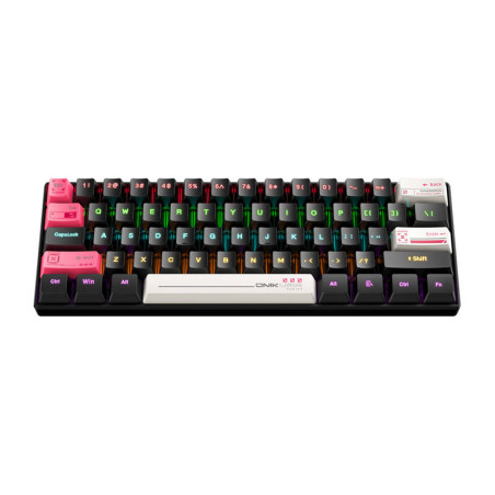 Onikuma G55 Tastiera Meccanica Gaming 61 Tasti QWERTY RGB Nera