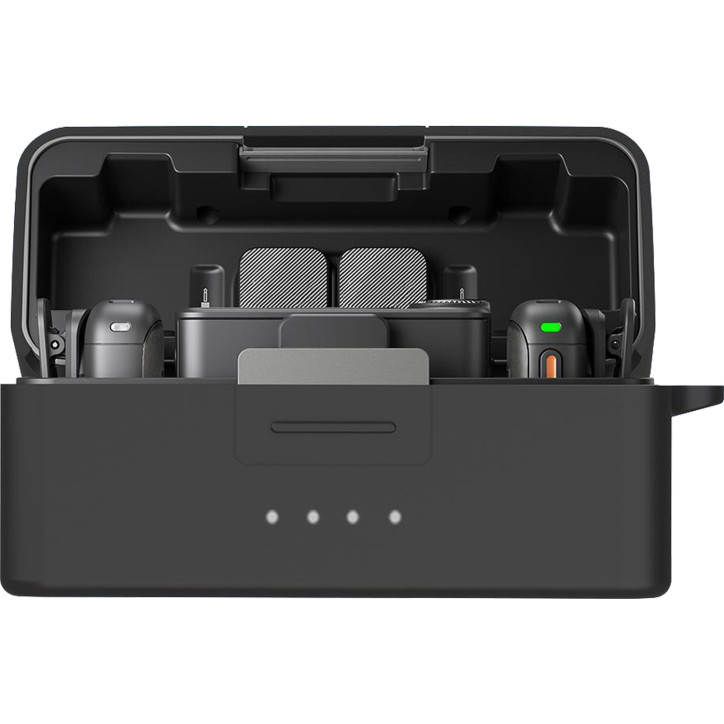 PULUZ Silicone Charging Case Protective Cover for DJI Mic 3 (Black)