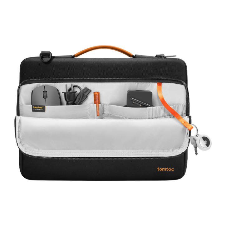 Borsa a tracolla TOMTOC Defender-A40 per laptop 16" (Nero)