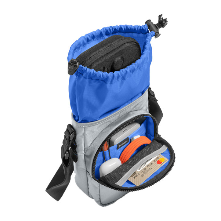 TOMTOC GameOn-G50 Switch 2 JoyCarry Sling Bag Grigio