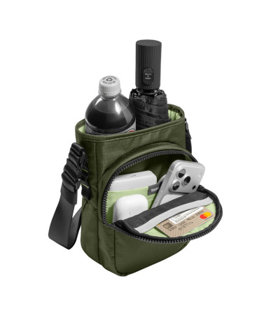 TOMTOC GameOn-G50 Borsa a Tracolla per Nintendo Switch Verde