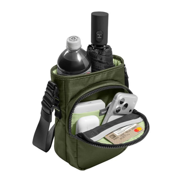 TOMTOC GameOn-G50 Borsa a tracolla per Switch 2 JoyCarry (Verde)