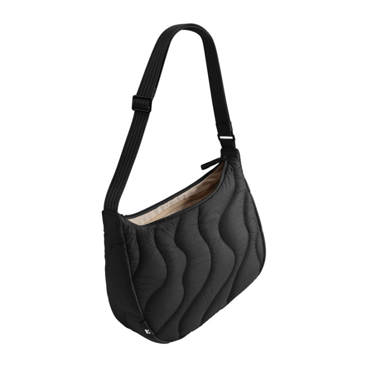 TOMTOC Terra-T34 Puffy 11" 9L Lavascape Borsa a Spalla Nera