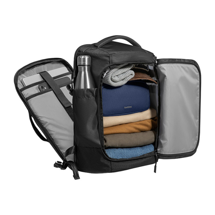 TOMTOC Navigator-T66 Liteway Travel Backpack 28L/15.6" (Black)