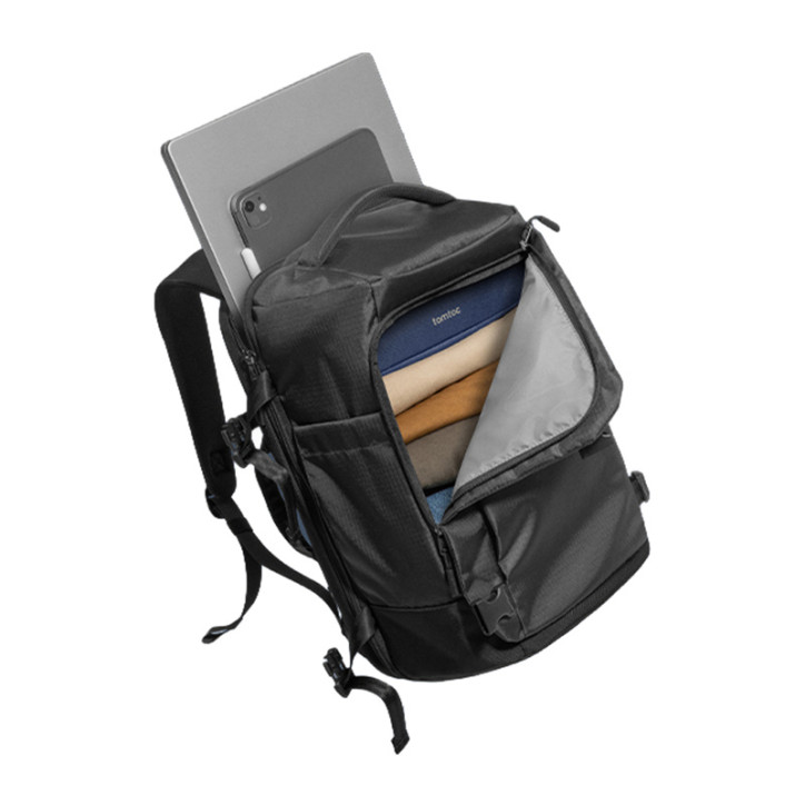 Zaino da viaggio TOMTOC Navigator-T66 Liteway 28L/15.6" (Nero)