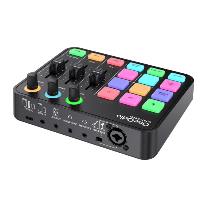 OneOdio Solocaster Audio Mixer and Sound Card